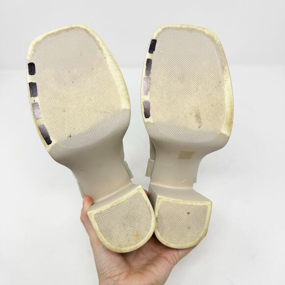 ree People Hybrid Harness Suede Platform Booties in Grey Diamond Size 6.5 - Picture 10 of 12